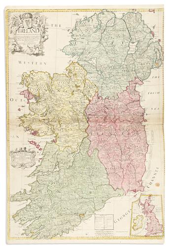 SENEX, JOHN. Group of 25 full-sheet and double-page engraved maps in fine original hand-color.